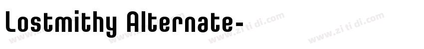Lostmithy Alternate字体转换